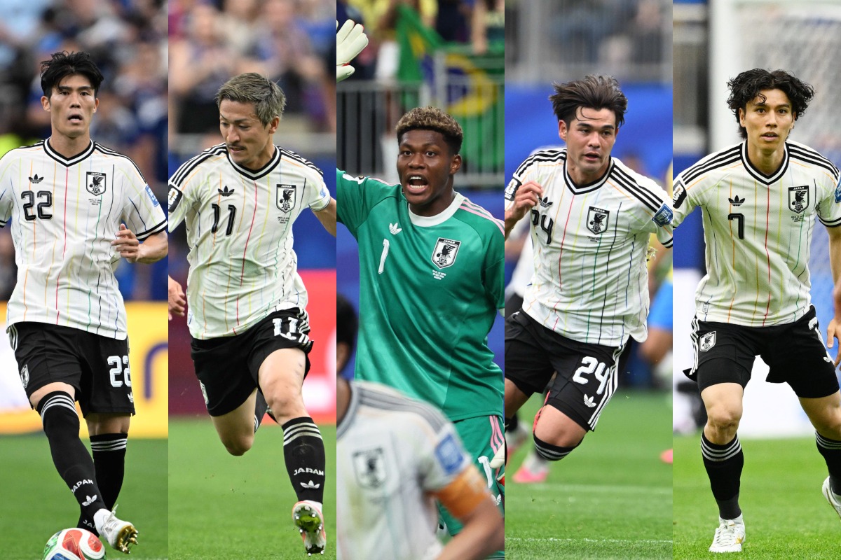 日本代表のブラジル戦スタメン11人を採点【写真:徳原隆元&ロイター&松尾/アフロスポーツ】