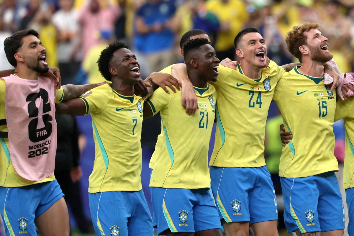ブラジル代表は日本に勝利した【写真:ロイター】
