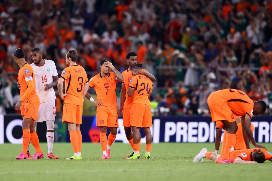 北中米W杯敗退が決まったオランダ代表【写真:ロイター】