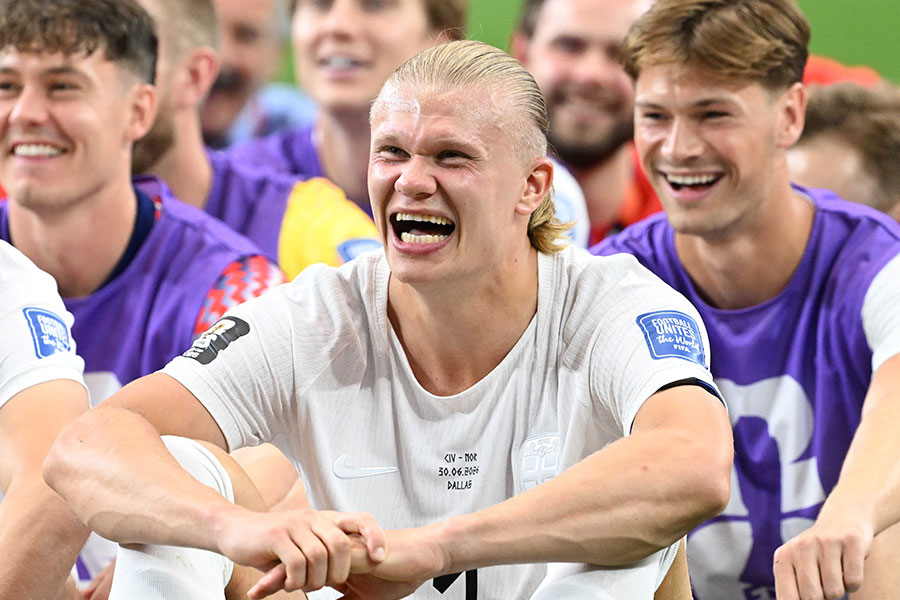 ノルウェー代表のアーリング・ハーランド【写真:徳原隆元】