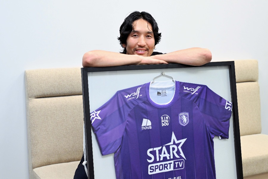 インタビューに応じた元日本代表の原口元気【写真:徳原隆元】