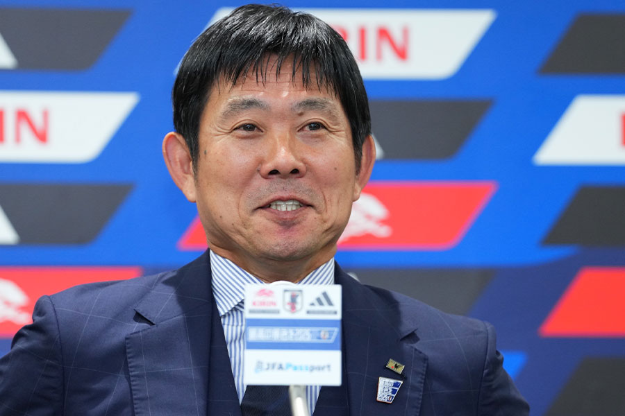 森保監督が自身の采配について言及【写真:イワモトアキト】
