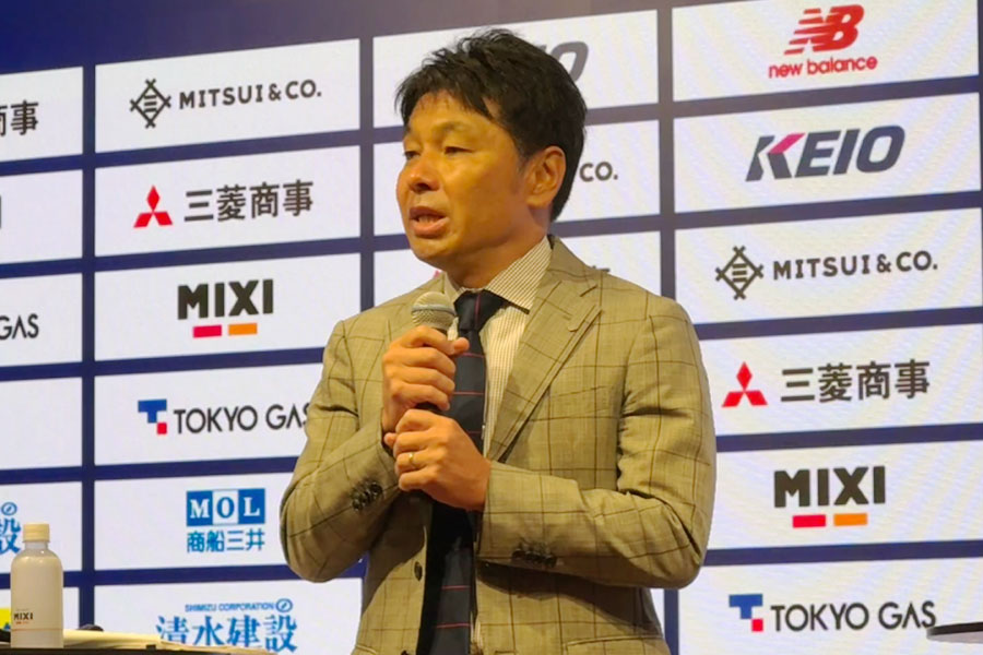 小原GMが今季の補強について言及【写真：FOOTBALL ZONE編集部】