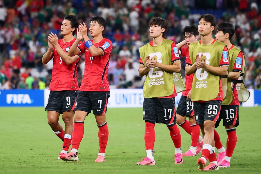 北中米W杯で敗退した韓国代表【写真：ロイター】