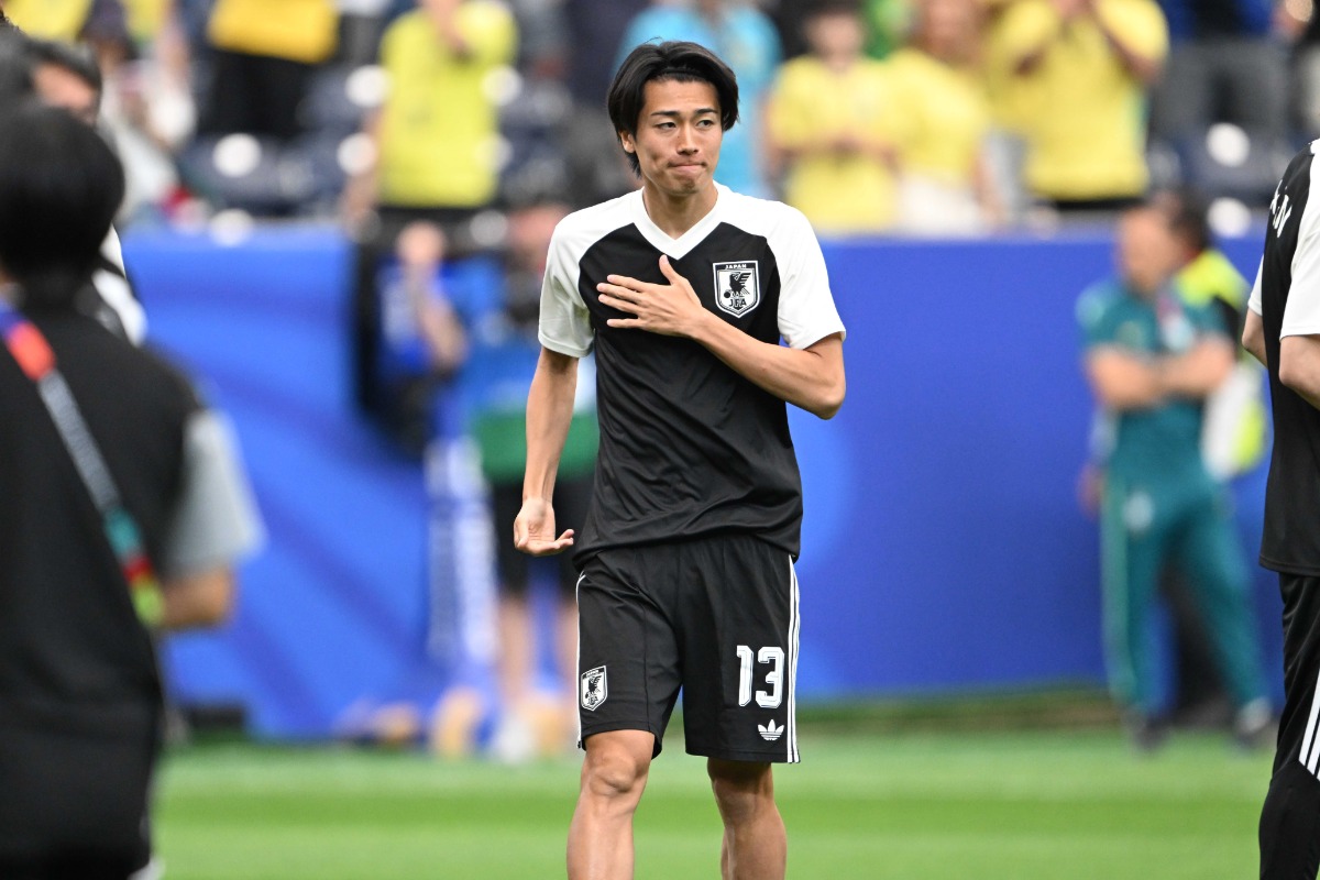 日本代表の中村敬斗【写真:徳原隆元】
