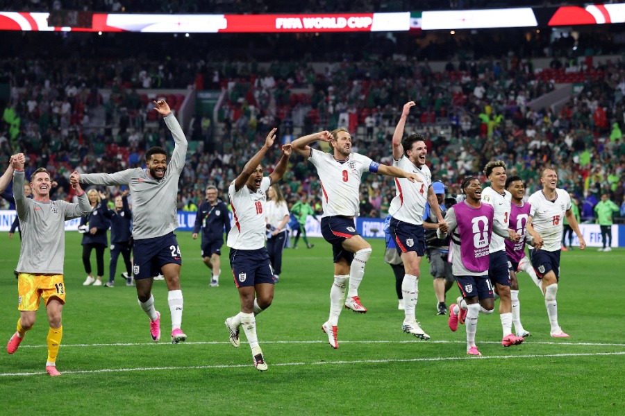 イングランド代表はメキシコに3-2で勝利した【写真:ロイター】