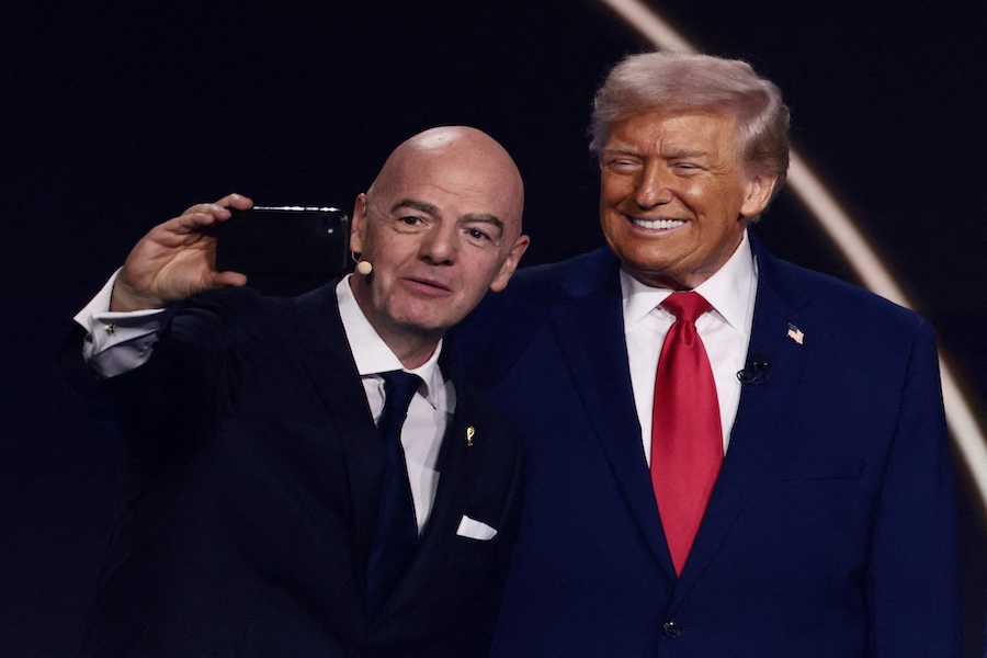 FIFAのインファンティーノ会長と米国のトランプ大統領【写真：ロイター】