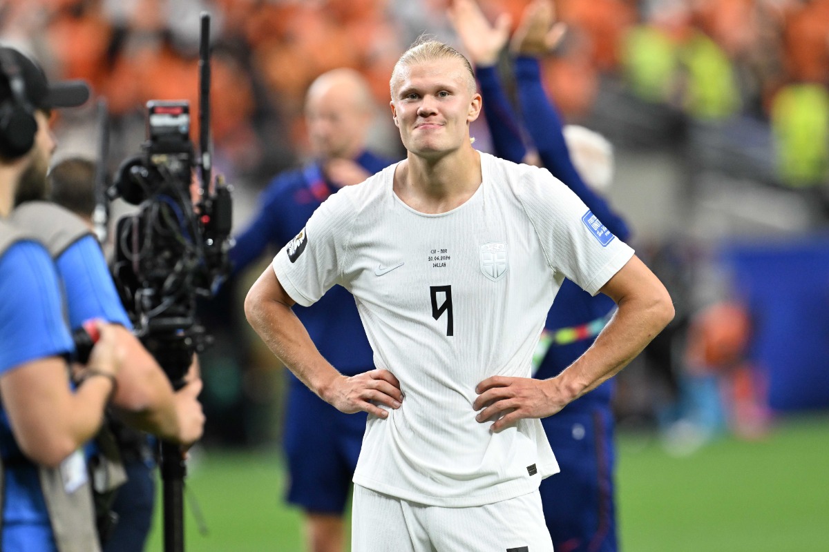 ノルウェー代表のアーリング・ハーランド【写真:徳原隆元】