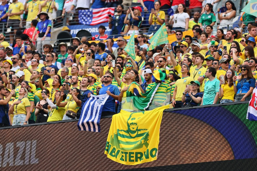 北中米W杯に駆けつけたブラジルのファン【写真:ロイター】