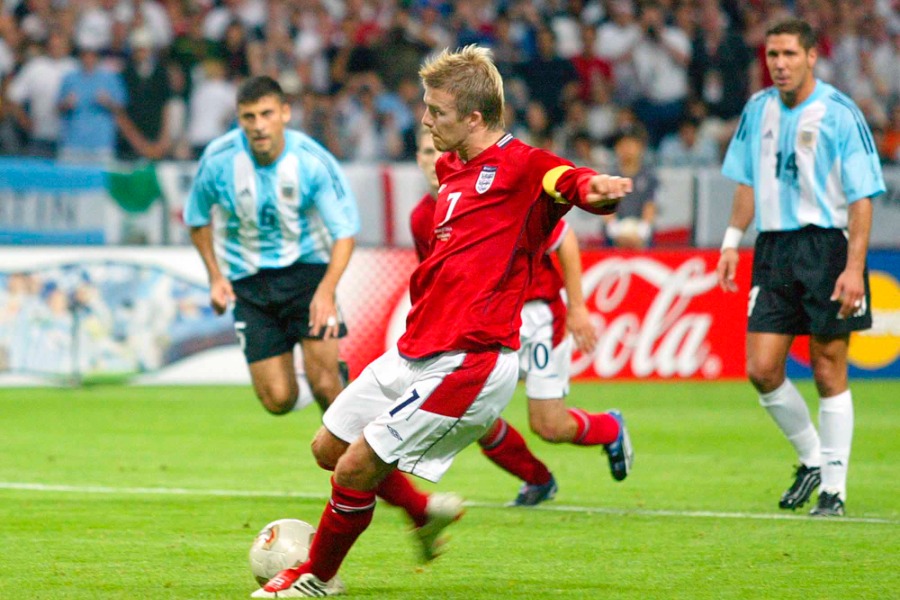 イングランド代表で活躍したデイビッド・ベッカム【写真:AP/アフロ】