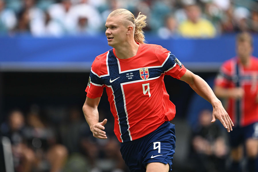 W杯で大活躍を見せたアーリング・ブラウト・ハーランド【写真:徳原隆元】