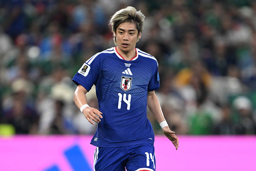 伊東純也が同僚とのエピソードを明かした【写真:徳原隆元】