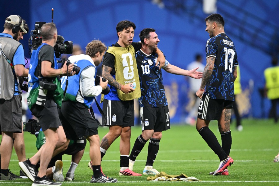 2大会連続で決勝進出を決めたアルゼンチン代表【写真:徳原隆元】