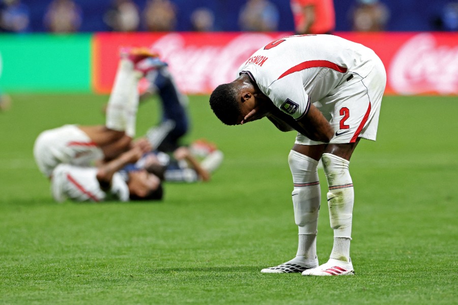 W杯準決勝でアルゼンチに敗れたイングランド代表【写真:ロイター】