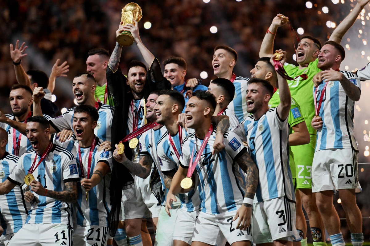 カタールW杯を優勝したアルゼンチン代表【写真:徳原隆元】