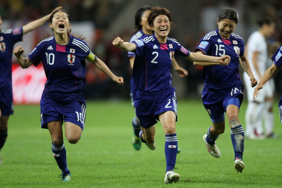 2011年に女子W杯優勝を果たしたなでしこジャパン【写真:AP/アフロ】