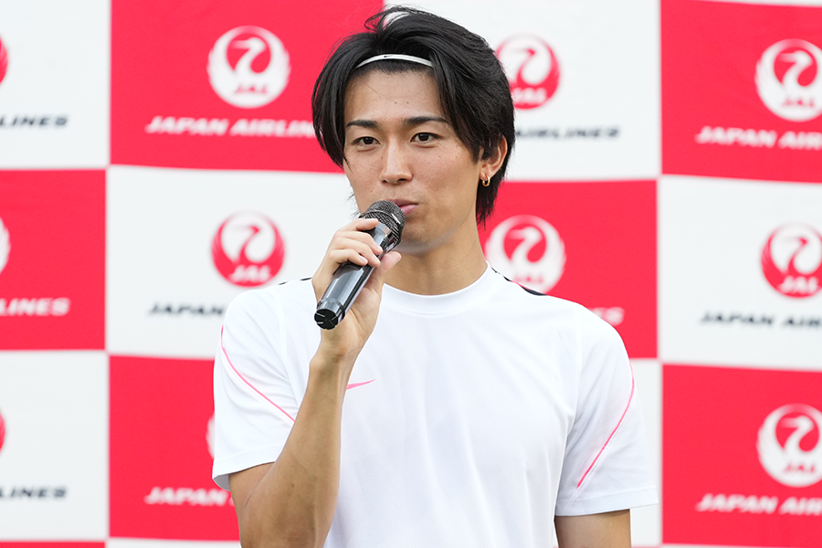 特別講師を務めた日本代表・中村敬斗【写真:©Keito-ism】