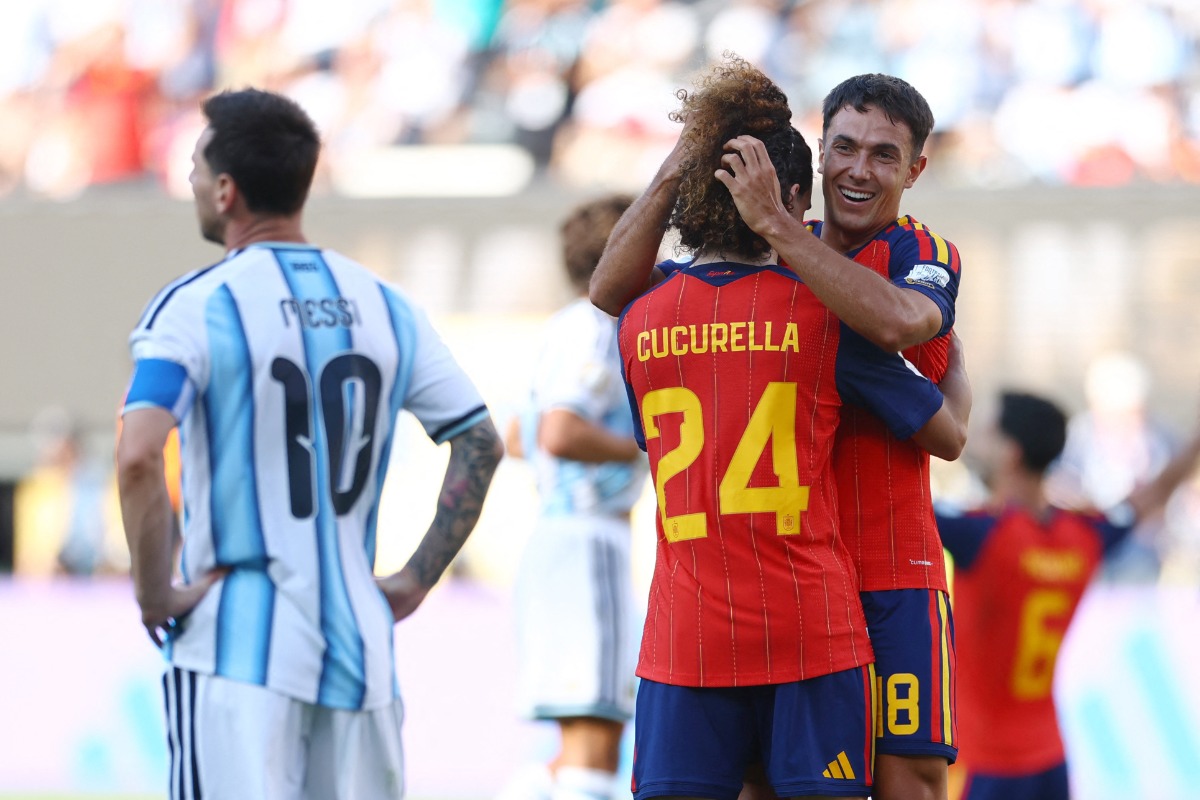 W杯決勝でスペインがアルゼンチンを下した【写真:ロイター】