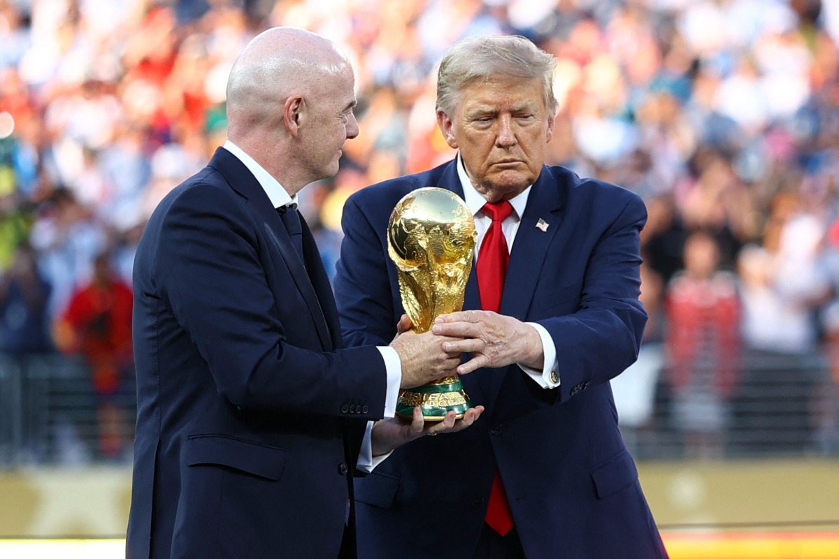 FIFAのインファンティーノ会長とトランプ大統領【写真:ロイター】