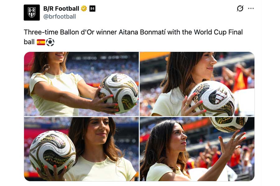 (写真はB/R Footballの公式Xより)