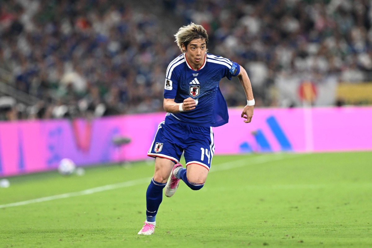 日本代表MFの伊東純也【写真：徳原隆元】