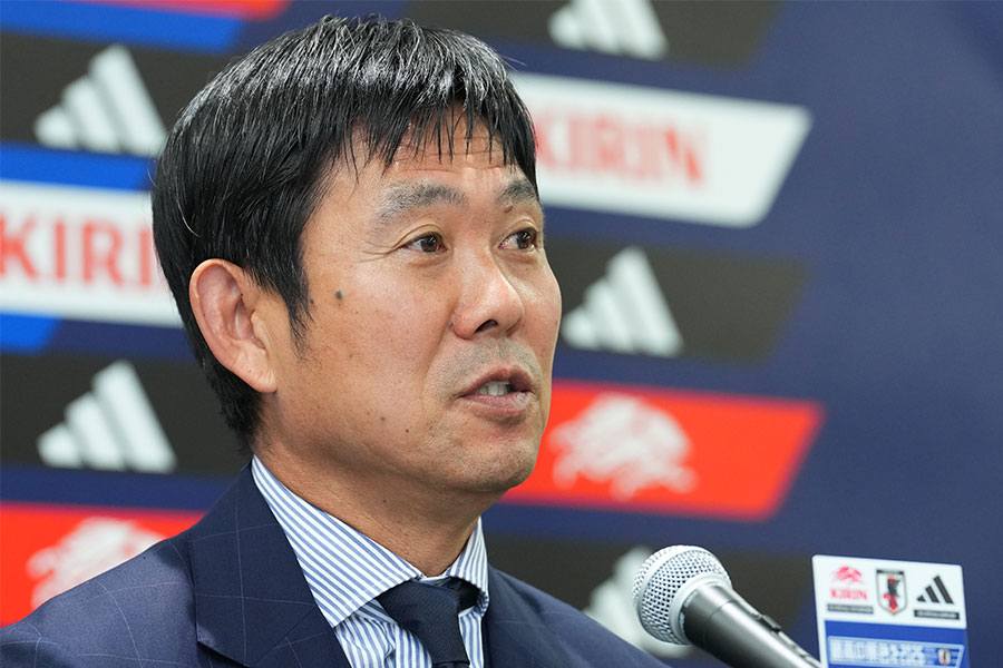 森保一監督の続投が決定した【写真:イワモトアキト】