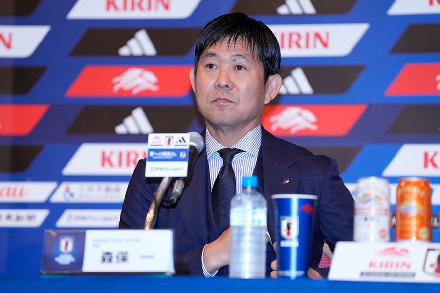 森保監督がメディア出演の理由を明かした【写真:増田美咲】