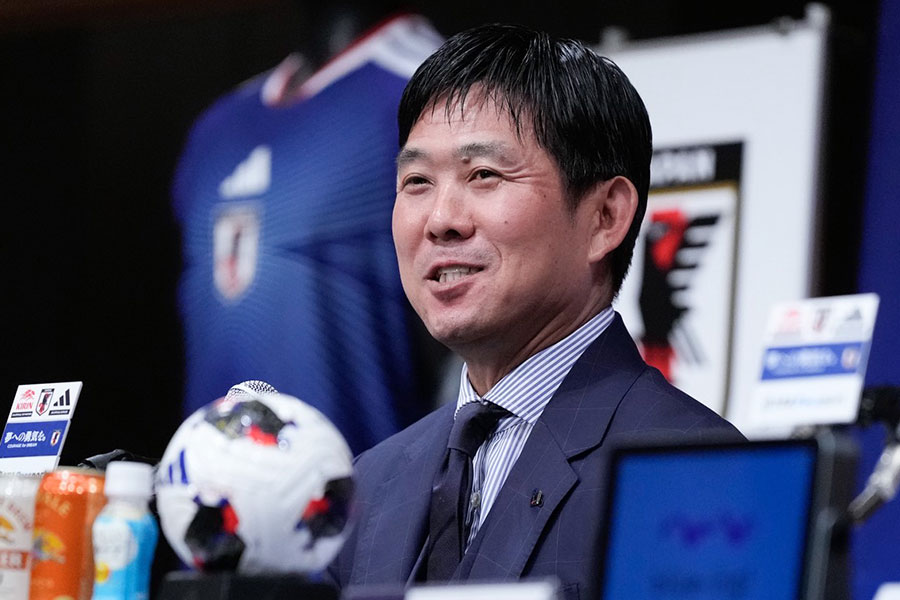 続投が決定した森保一監督【写真:増田美咲】