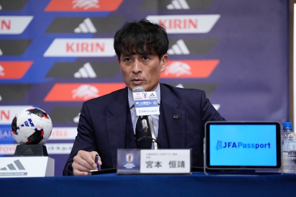 日本代表監督についての記者会見が行われた【写真:増田美咲】