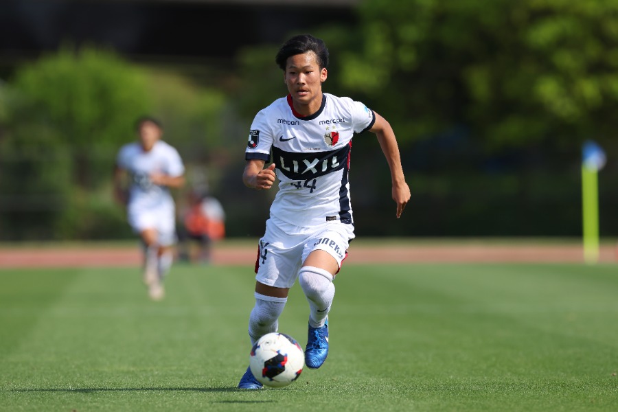鹿島アントラーズジュニアユースの礒部怜夢【写真:YUTAKA/アフロスポーツ】