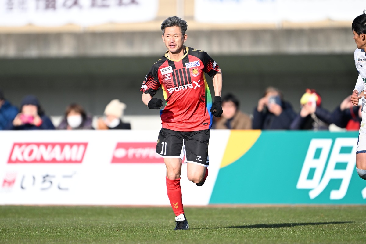 福島の三浦知良【写真:徳原隆元】