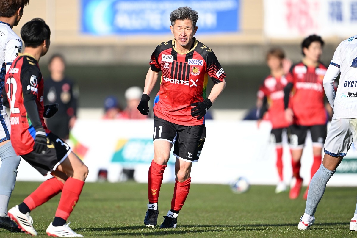 福島の三浦知良【写真:徳原隆元】
