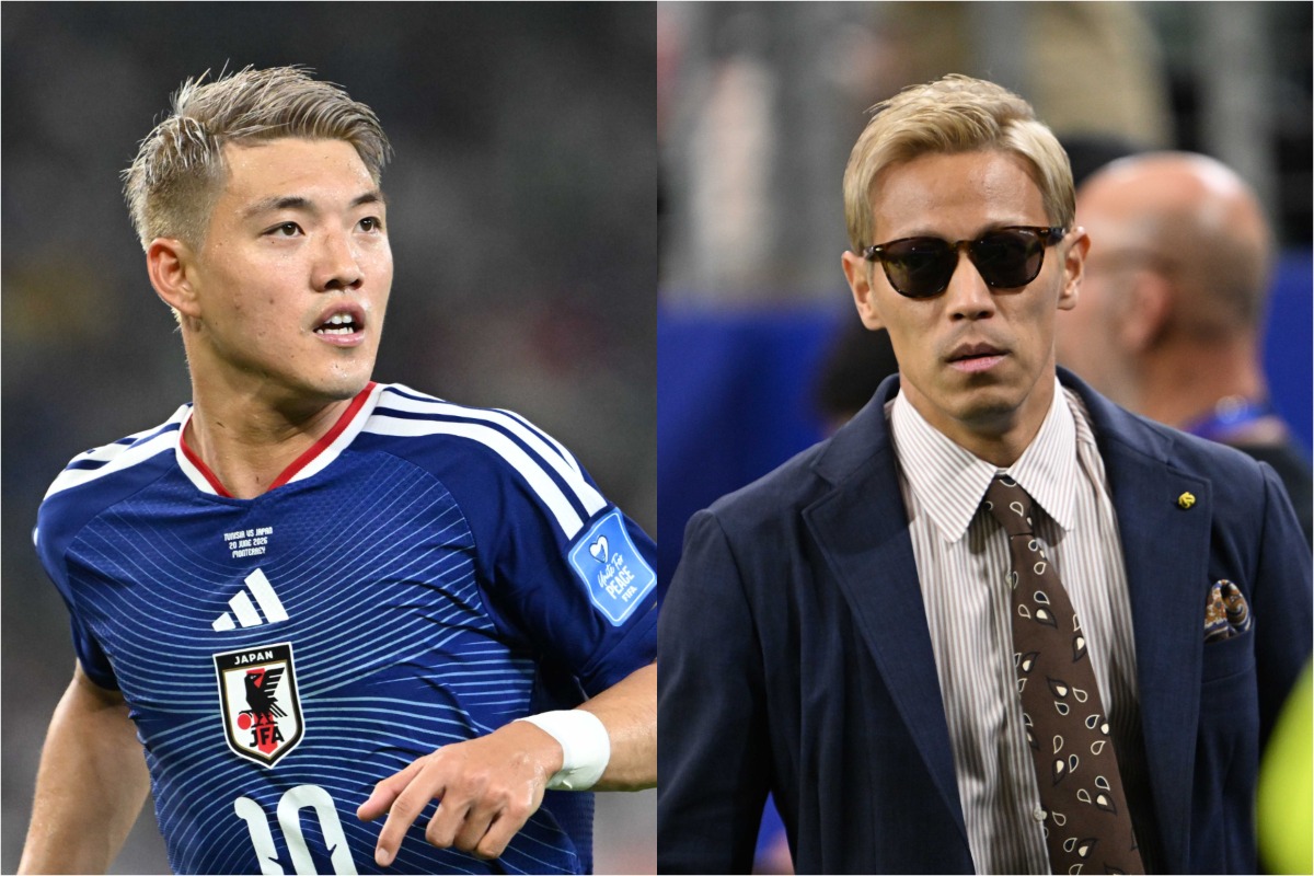 堂安律、本田圭佑のSNS投稿に脚光【写真:徳原隆元】