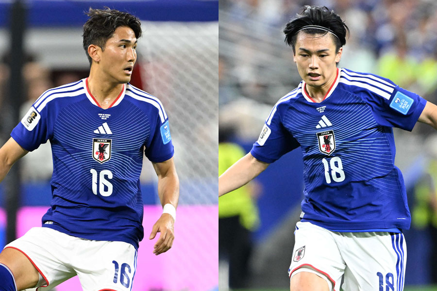 W杯に出場した渡辺剛と上田綺世【写真：徳原隆元】