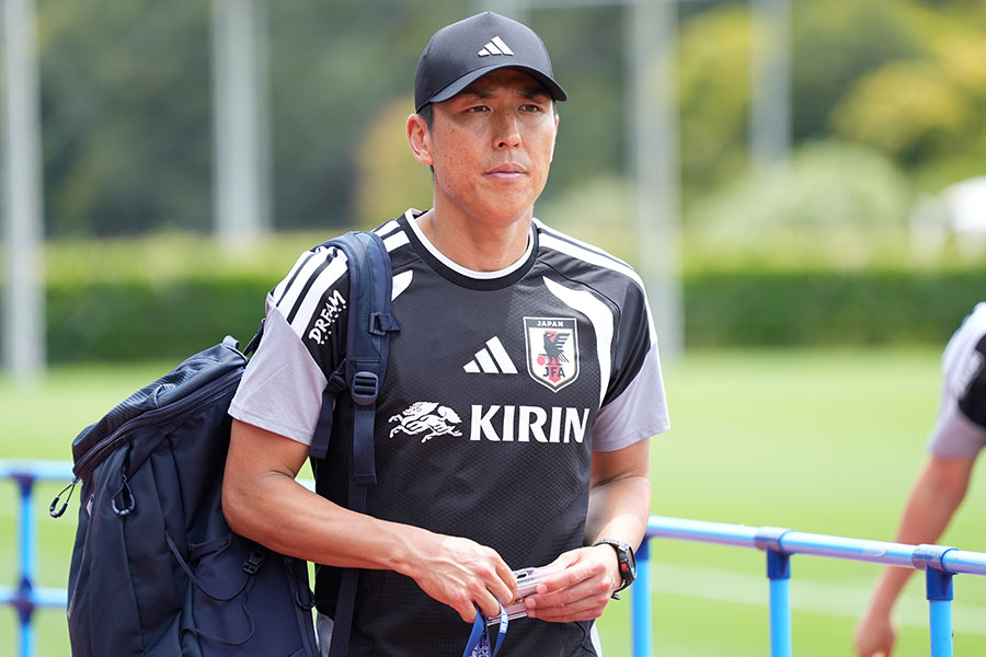 日本代表の長谷部誠コーチ【写真：増田美咲】
