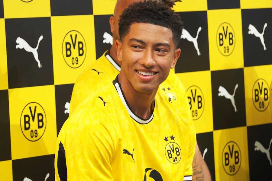 ドルトムントのジョーブ・ベリンガム【写真：FOOTBALL ZONE編集部】