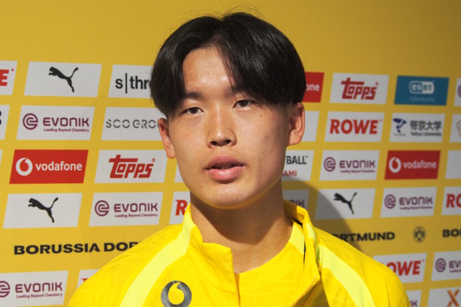 ドルトムントの山本天翔【写真:FOOTBALL ZONE編集部】