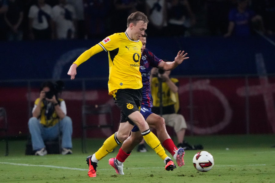 FC東京戦に出場したマクシミリアン・バイヤー【写真:増田美咲】