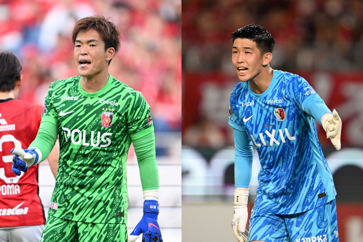 J1守護神の2ショットが話題【写真:徳原隆元】