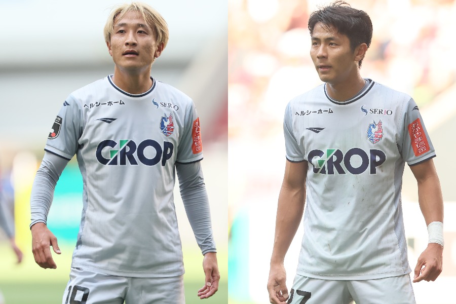 岡山で共闘した岩渕弘人と木村太哉【写真:柳瀬心祐】