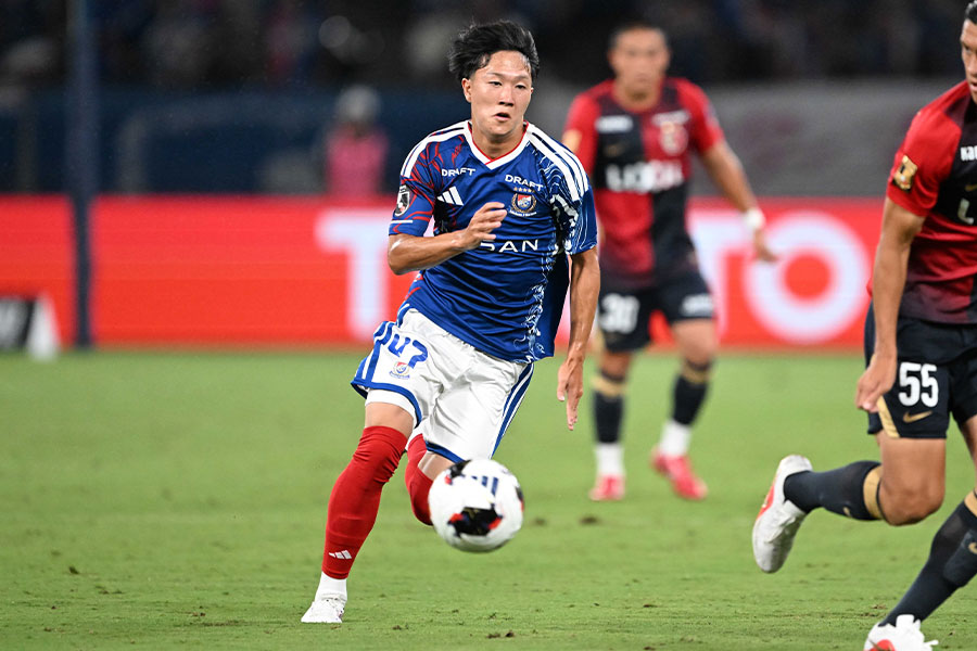 鹿島戦で先制ゴールを決めた三井寺眞【写真：徳原隆元】
