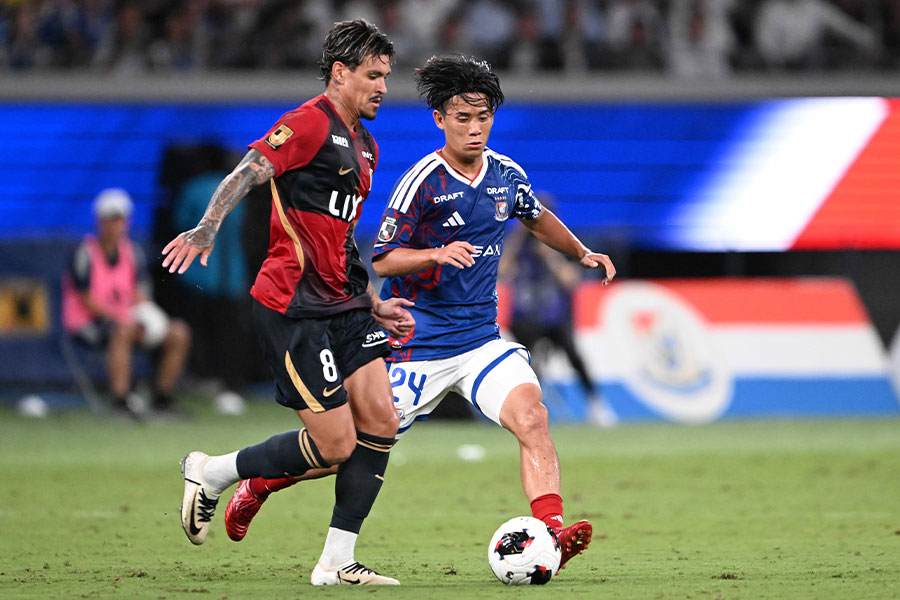 鹿島戦に出場した横浜FM・近藤友喜【写真：徳原隆元】