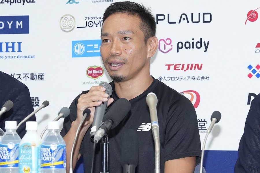 現役続行を決めた長友佑都【写真:増田美咲】