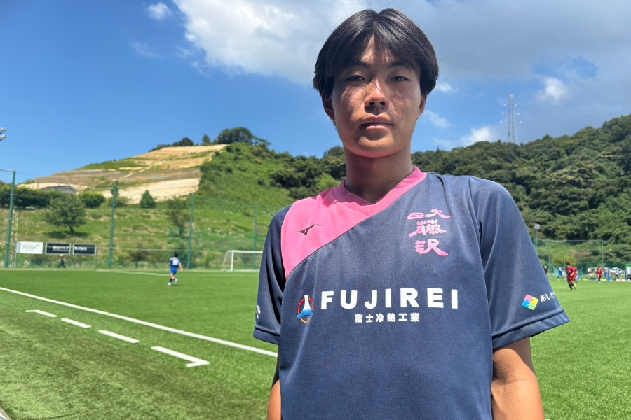 日大藤沢高の菱沼優作【写真:安藤隆人】