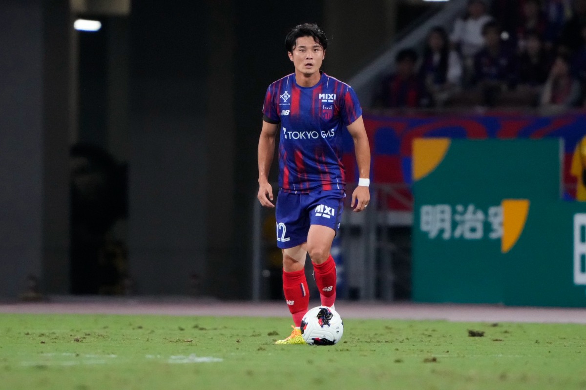 左サイドバックで先発出場したFC東京の石原広教【写真：増田美咲】