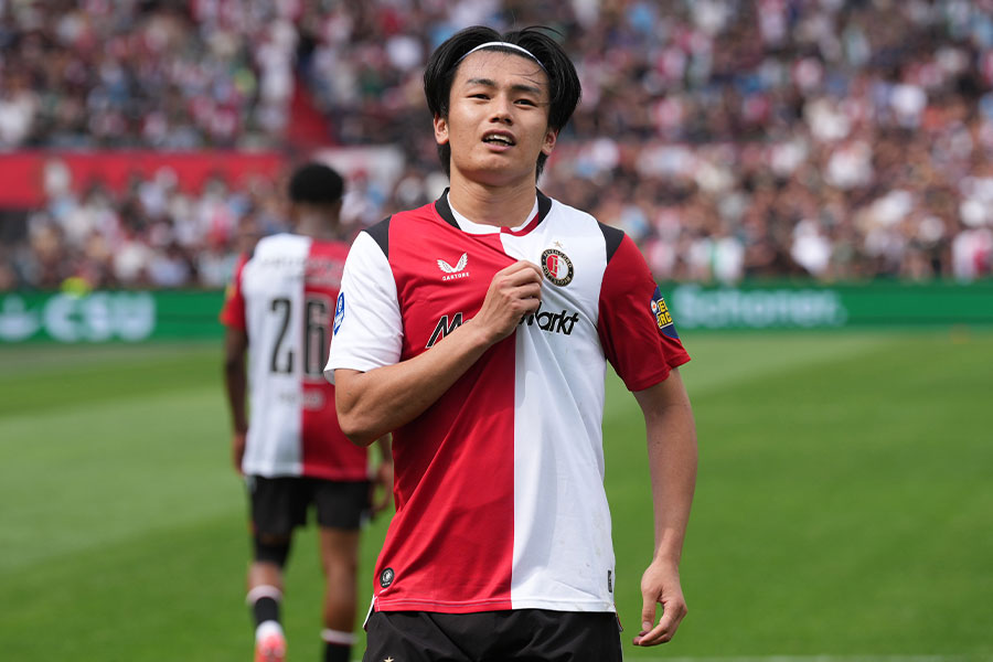 上田綺世が2試合連続ゴールを決めた【写真:Pro Shots/アフロ】