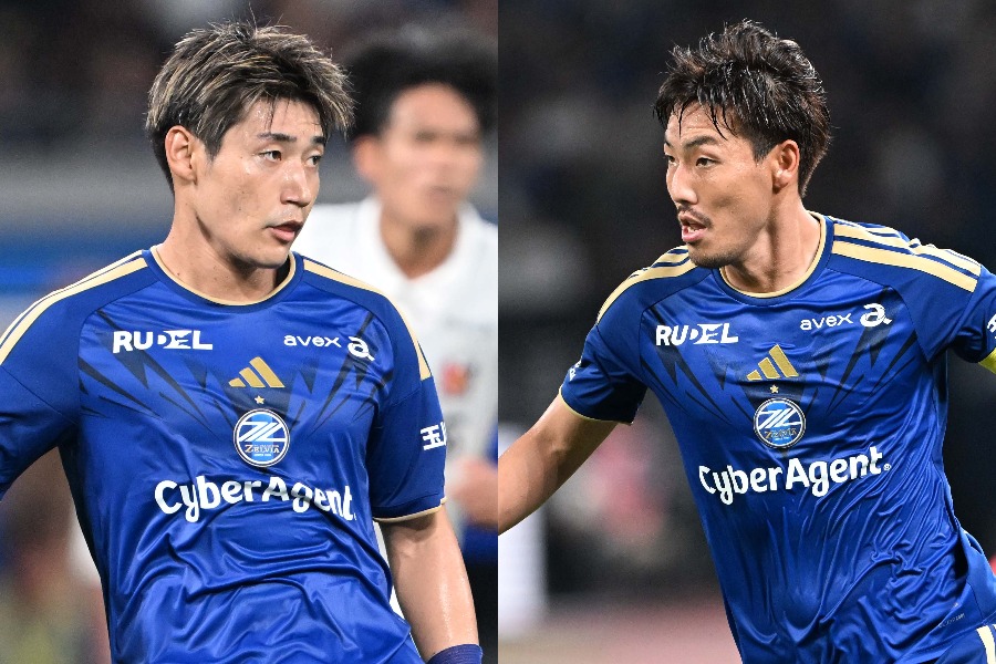 町田の岡村大八と昌子源が衝突【写真:徳原隆元】