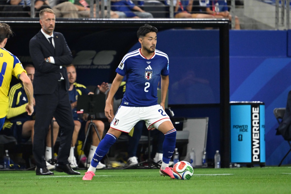 日本代表DFの菅原由勢にセルティックが関心【写真：徳原隆元】