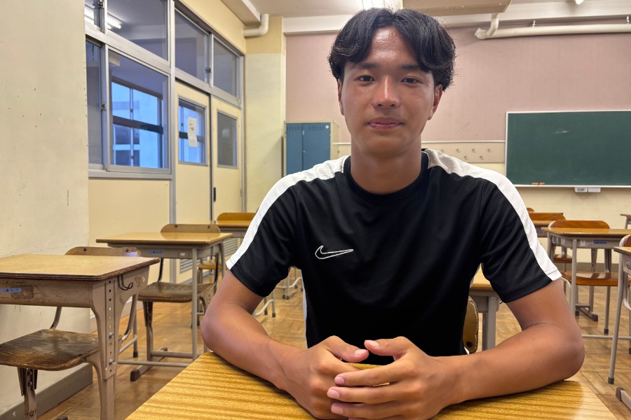 市立船橋高の佐々木瑛汰【写真:安藤隆人】