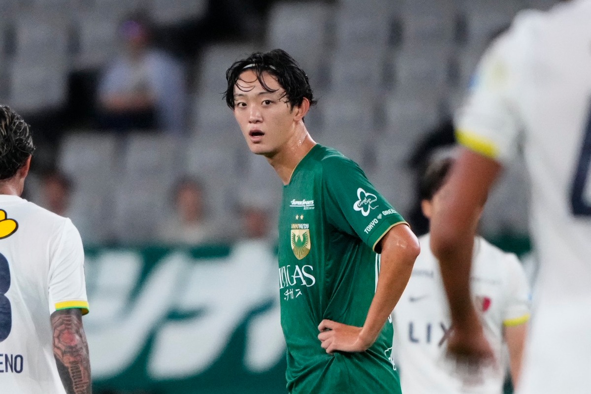 鹿島戦に出場した東京V・山本丈偉【写真:増田美咲】